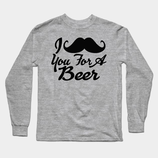 Mustache you Long Sleeve T-Shirt by RightBrainIndustries